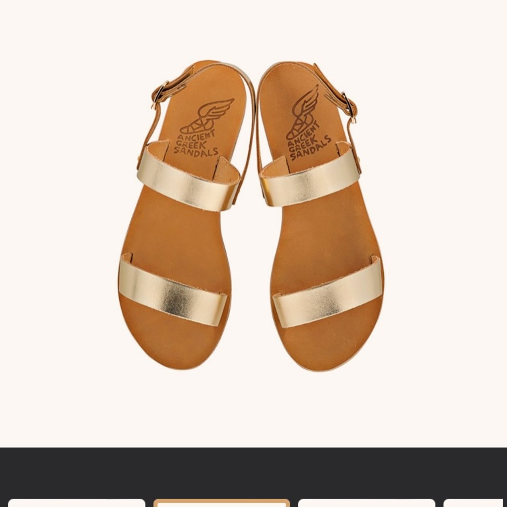 NWT!!! Ancient Greek Sandals, Clio Gold. Size 7
